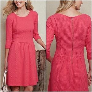 MATILDA JANE Womens Pink Textured 3/4 Sleeve Pocket Forever Virginia Dress XS